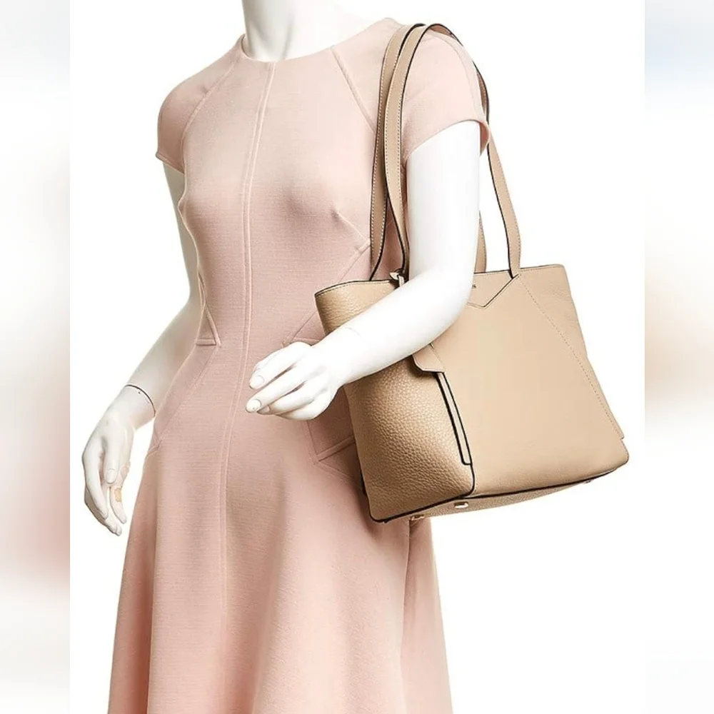 Michael Kors Whitney Zip Top Tote NWT In Oat Color - Picture 3 of 12